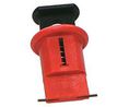 Miniature Circuit Breaker Lockout, Plastic, Black / Red